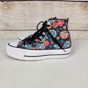 Converse Womens Chuck Taylor All Star Hi Lift Y2K Floral High Top Sneakers 5